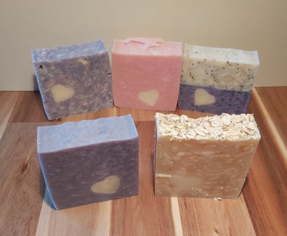 Handmade Pink Lavender Scented Soap