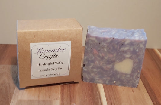 Handmade Lavender Motley Soap