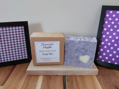 Handmade Lavender Motley Soap