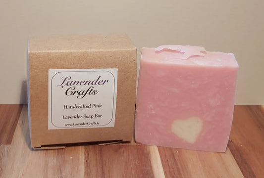 Handmade Pink Lavender Scented Soap